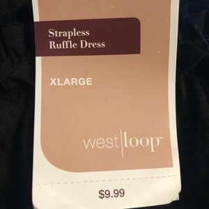 Strapless casual dress